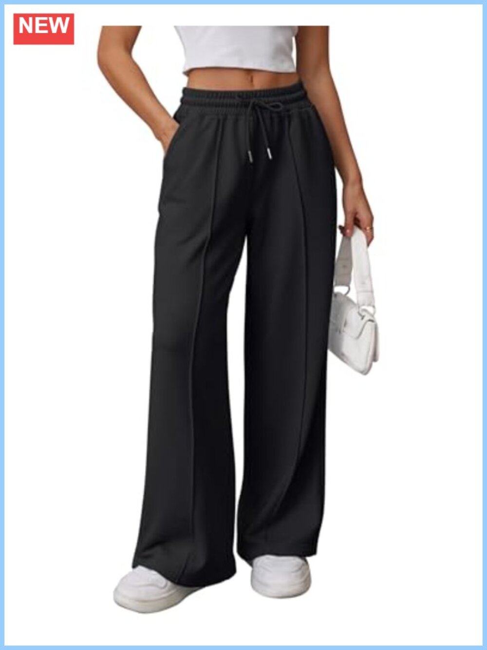 Womens Wide Leg Sweatpants High Waisted Baggy Lounge Pants